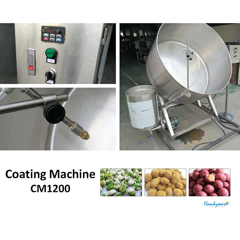 HANDYWARE Semi-auto Coating System Peanut Coater Machine For Sale Nuts Coating Systems image1