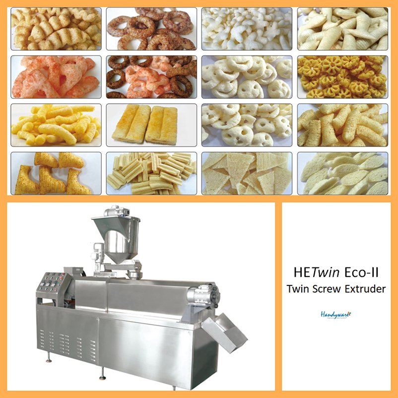 HANDYWARE Puffed Food Making Machine Twin Screw Extruder Snacks Extruders image5