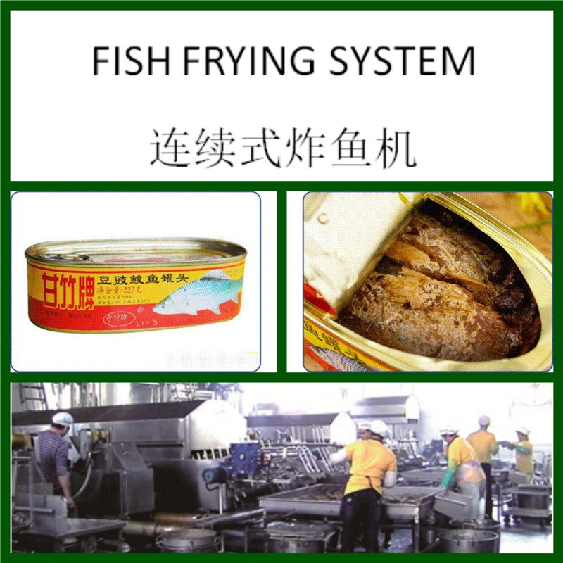 HANDYWARE Automatic Canned Fish Fryer Processing Line with 250-500kgs/hr Frying Systems image1