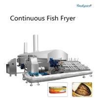 Canned Fish Fryer Continuous Processing Line with 250-500kgs/hr